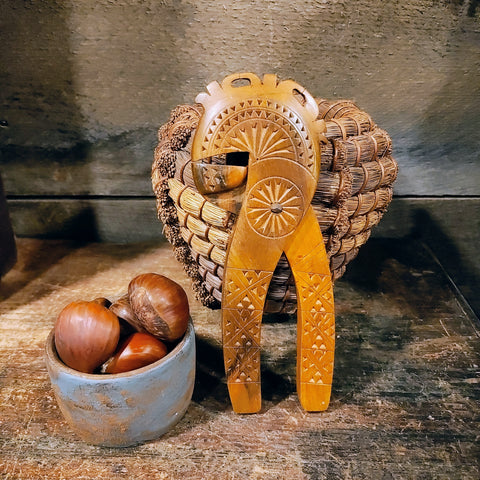 Antique Papago Native American Indian Coiled Pine Needle Basket