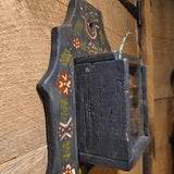 Antique Primitive Wooden Wall Pocket 11.5"