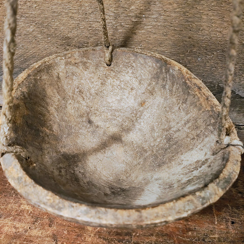 Antique Wooden Bowl Scale