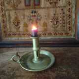 Antique Brass Chambers Candlestick