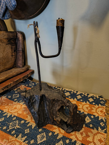 Antique Primitive Rush, Candle Lighting