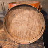 Antique Primitive Woode Pumpkin Colored Firkin