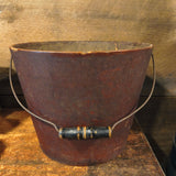 Antique Primitive Indurated Fiber Wash Bucket