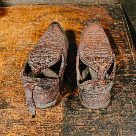 Antique Child Size Leather Moccasin