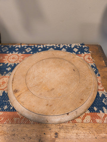 Antique Wooden Bread Plate
