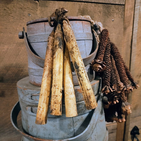 Primitive Faux Tallow Candles,made to look early 6"