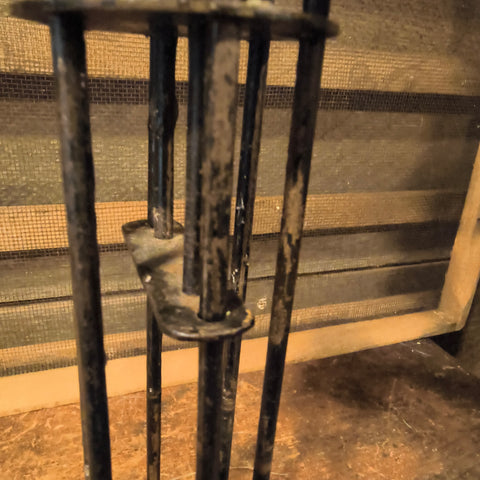 Antique Wrought Iron Wine Cellar Rat "CAMION FRERES" 19th Century