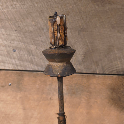 Primitive Make-Do Candle Holder
