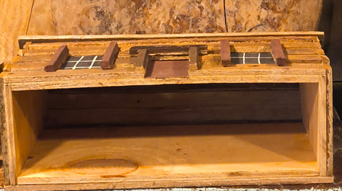 Primited Folk Art Log Cabin