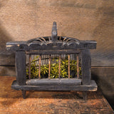 Antique Wooden Bird Cage