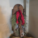 Antique Primitive Wooden Holiday Decoration 18"