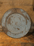 Primitive wooden 12-in plate