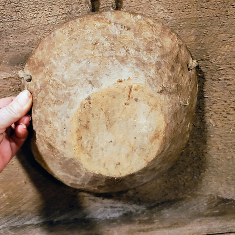 Antique Wooden Bowl Scale