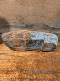 Antique Wooden Lost Sole with Original Blue Paint