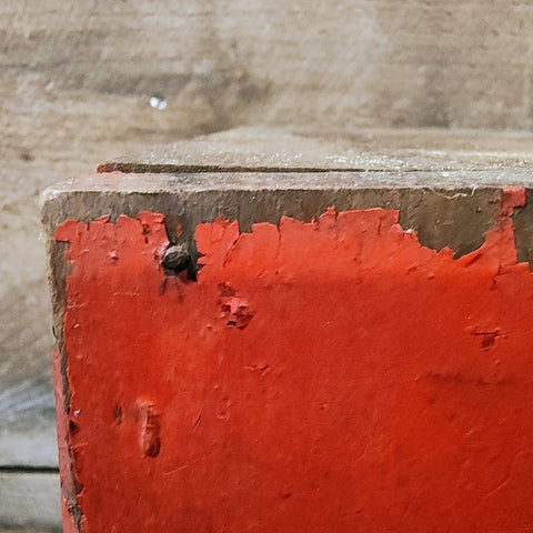 Vintage primitive cabinet with 6 drawers