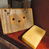 Primitive Wooden Soap Holder w/ Soap