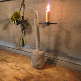Antique Primitive Wooden Make-Do Lighting