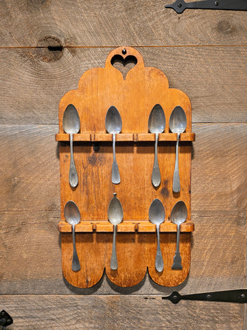 Antique Wooden Spoon Holder