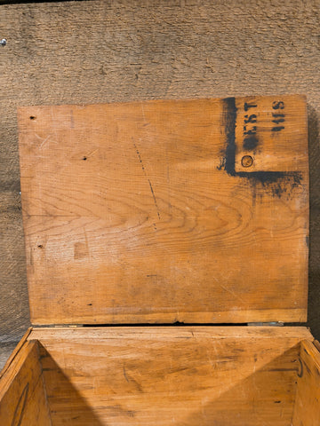 Primitive Folk Art Wooden Box