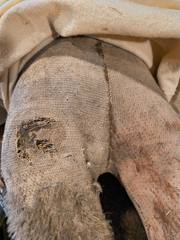 Antique Straw Filled Teddy Bear