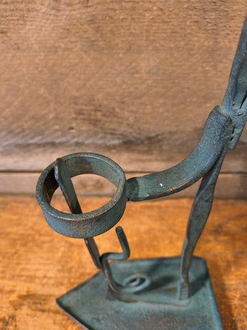 Primitive Metal Candle Holder