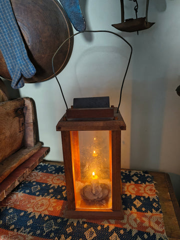 Primitive Wooden Lantern