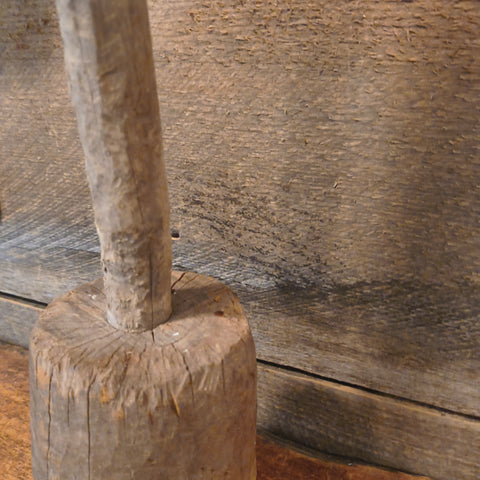 Antique Primitive Wooden Make-Do Lighting