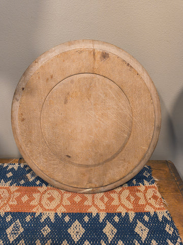 Antique Wooden Bread Plate