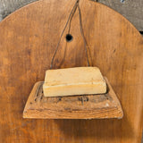 Primitive Wooden Soap Holder w/ Soap
