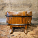 RARE Antique Chinese Foot Binding Soaking Wood BASIN