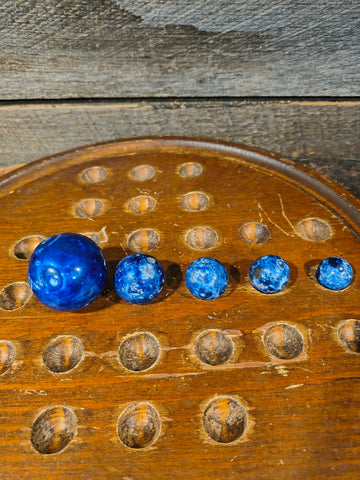 Antique Blue Bennington Marbles (5)