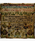 Early Sampler by Ann Watt aged 11 - 1873.