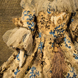 Antique Doll with Wooden Head & Bust
