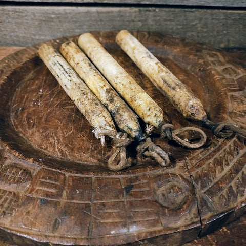 Primitive Faux Tallow Candles,made to look early 6"