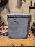 Primitive Old Blue Box With Shelves