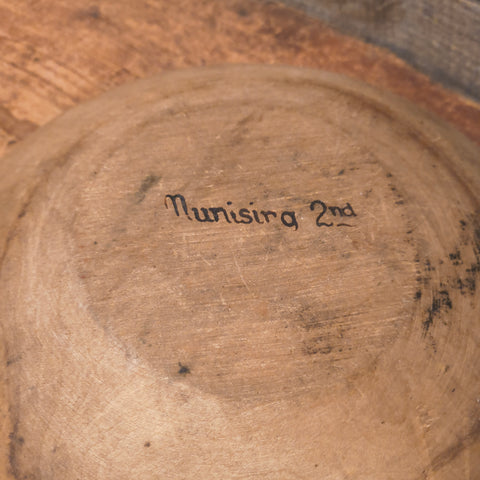 Munising 2nd Wooden Dough Bowl - Hand-Turned Primitive