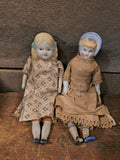 Antique 2 8-in Porcelain Dolls