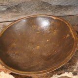Primitive Wooden Bowl w/ faux Bagels and Tarts