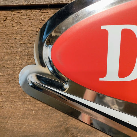 Sign RARE Dr Pepper Chrome Chevron