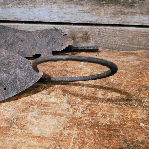 Antique 1700's Hand Wrought Iron Ice Skates.