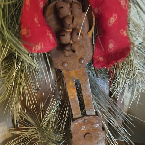 Antique Primitive Wooden Holiday Decoration 18"