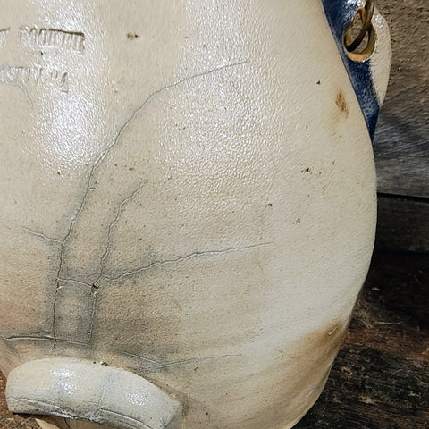 Antique W. Booker, Eastern PA, SALT GLAZE