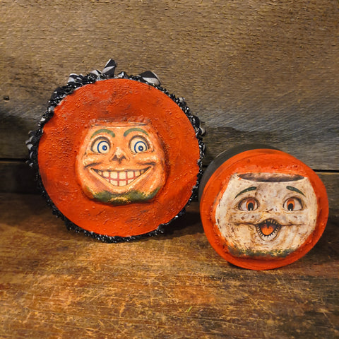 Primitive Wooden Jack-o-Lantern Fall Decor