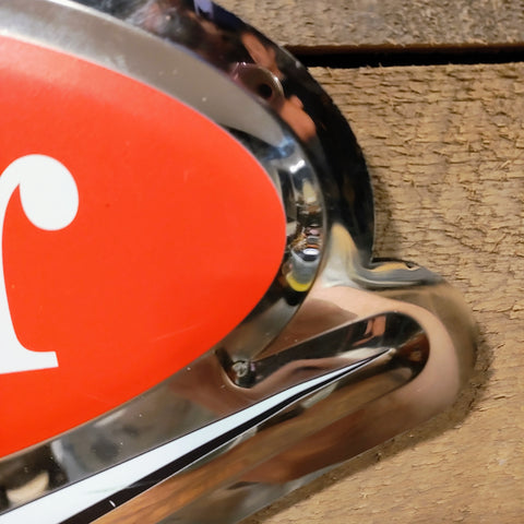 Sign RARE Dr Pepper Chrome Chevron