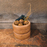 Antique Wooden Turned Salt Container