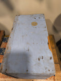 Primitive Old Blue Box With Shelves