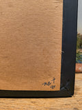 Primitive Cross Stitching with Wooden Frame
