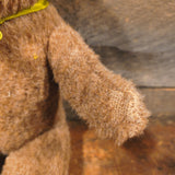 Primitive Straw-Stuffed Teddy Bear 11"