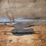 Antique 1700's Hand Wrought Iron Ice Skates.