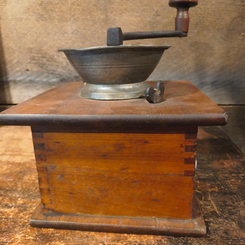 Antique Fooden Counter Top Coffee Grinder